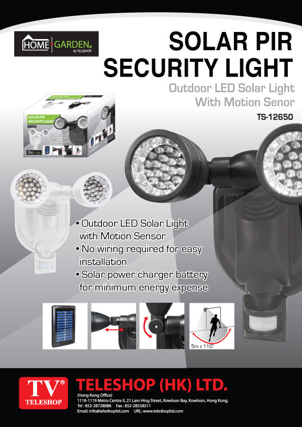 Solar PIR Security Light